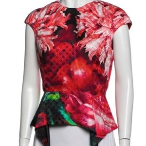 Peter Pilotto Red-Orange Silk